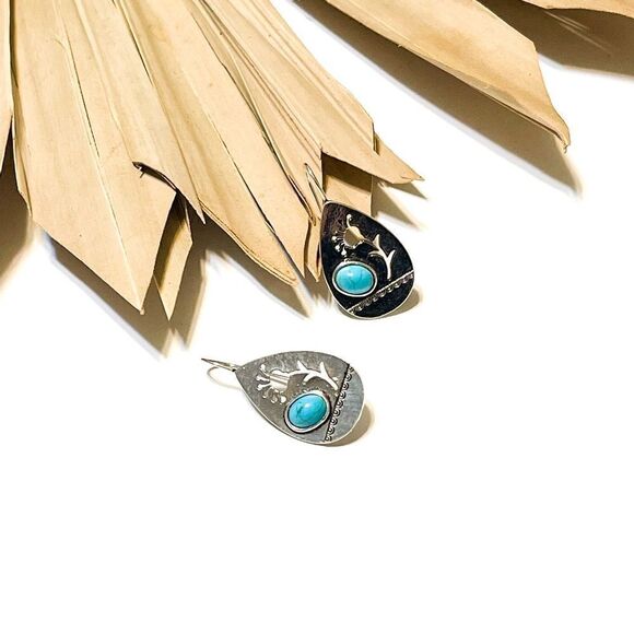 Boho flower earrings #517 - Picture 5 of 8